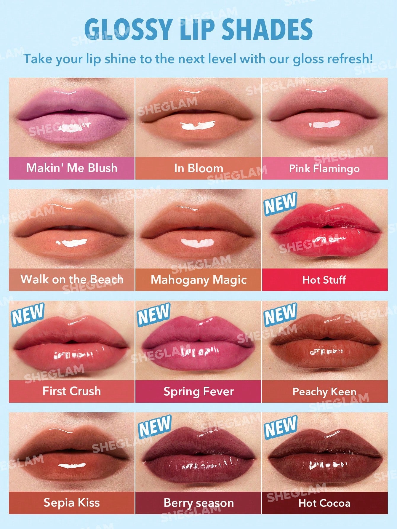 Блиск для губ POUT-PERFECT SHINE LIP PLUMPER-MAHOGANY MAGIC | SHEGLAM