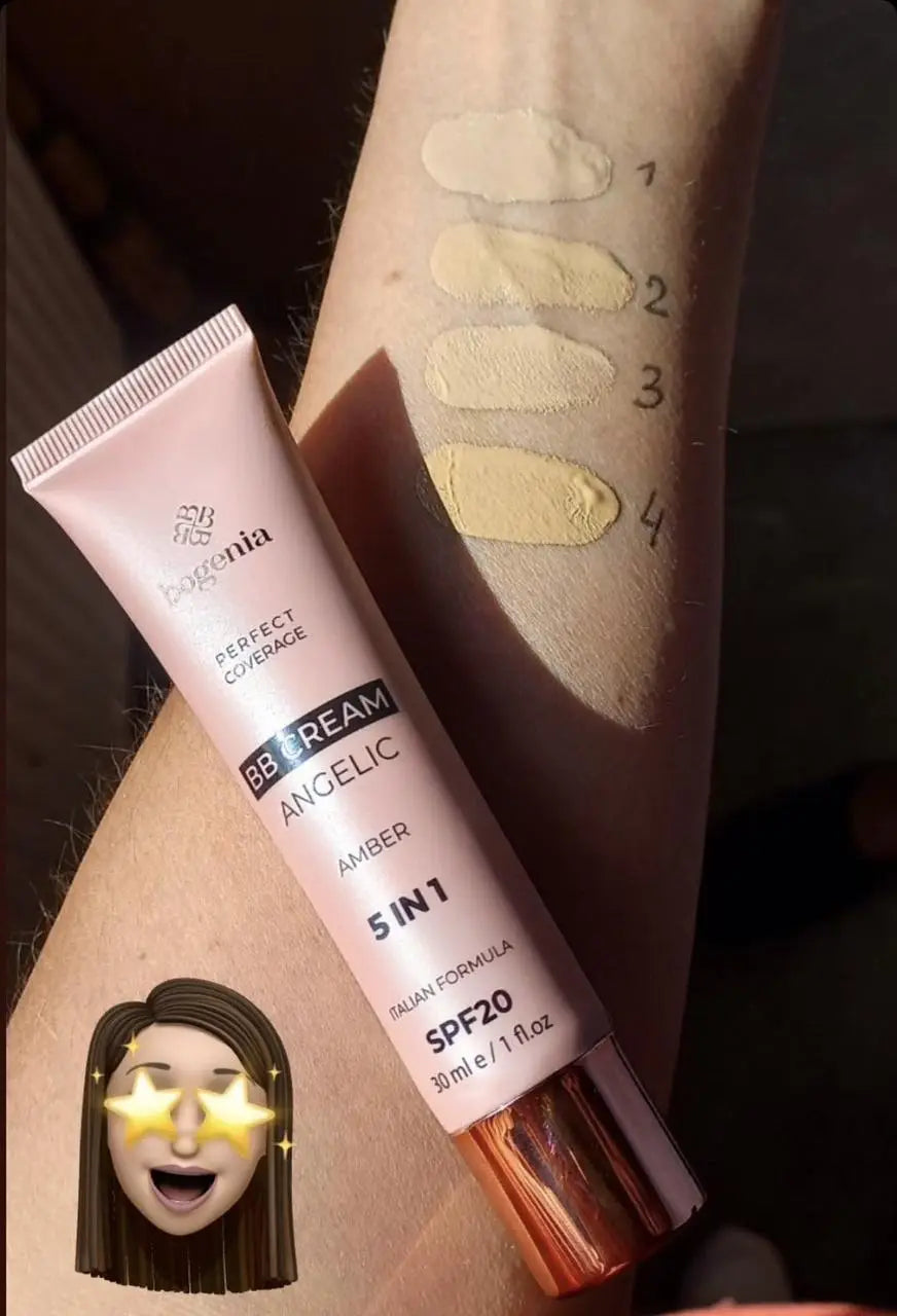 Тональний BB крем ANGELIC 5В1 SPF20 604BG, 30 мл (004 Amber)