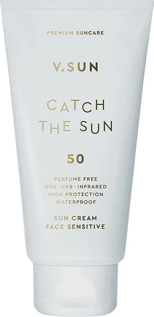 Sun Cream Face Sensitive SPF 50 Perfume Free V.Sun, 75 ml