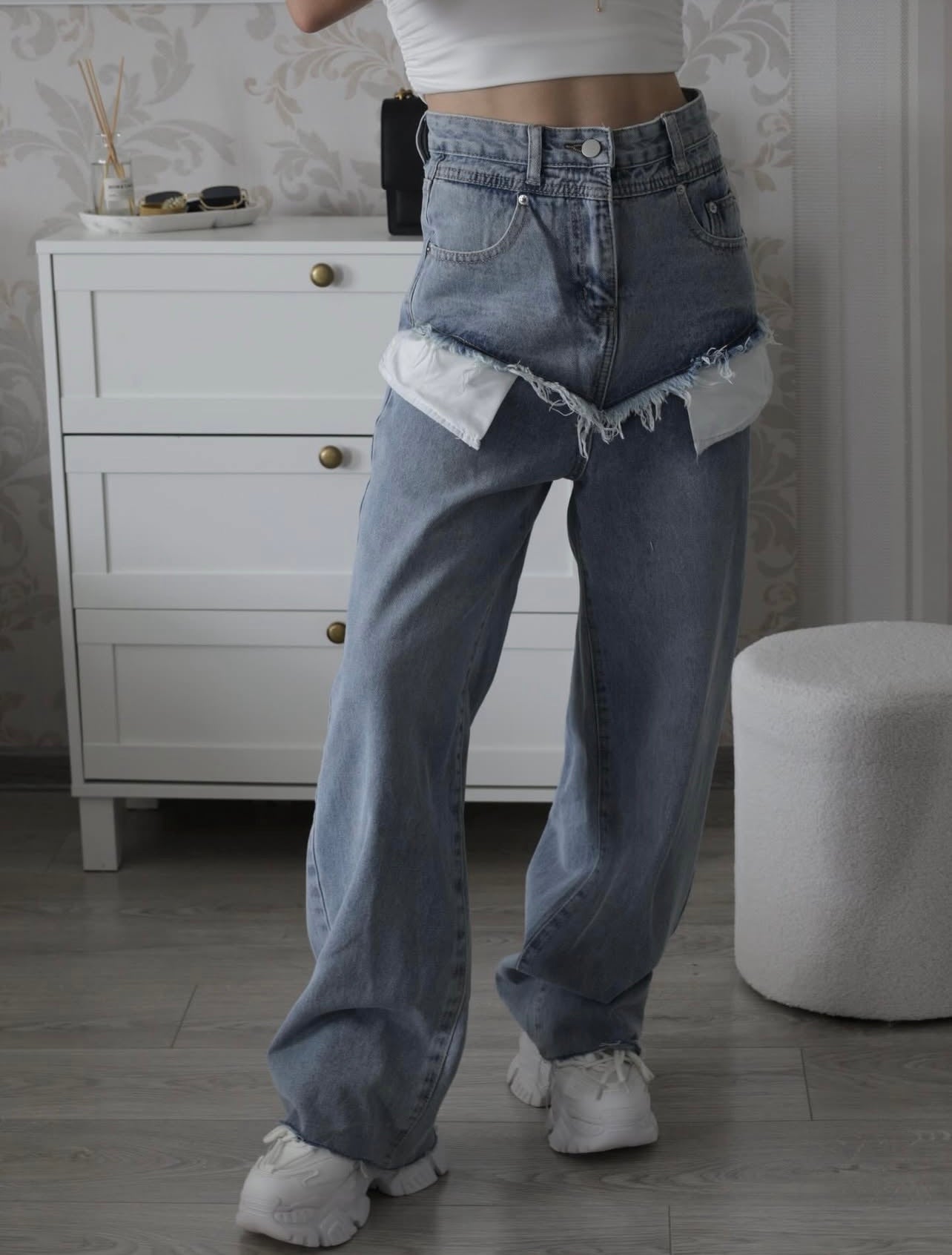 Inside-out jeans