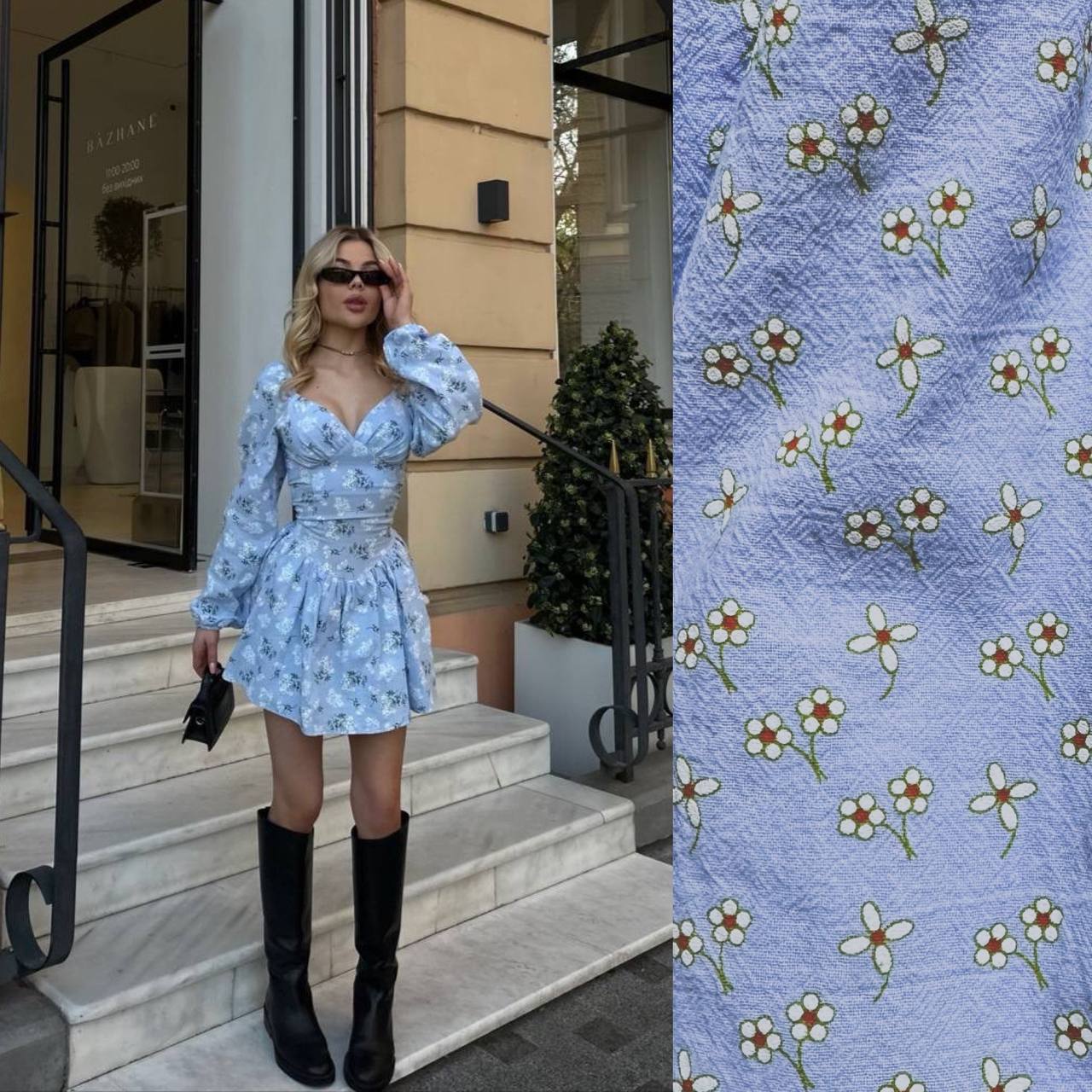 Suit fabric playsuit dress