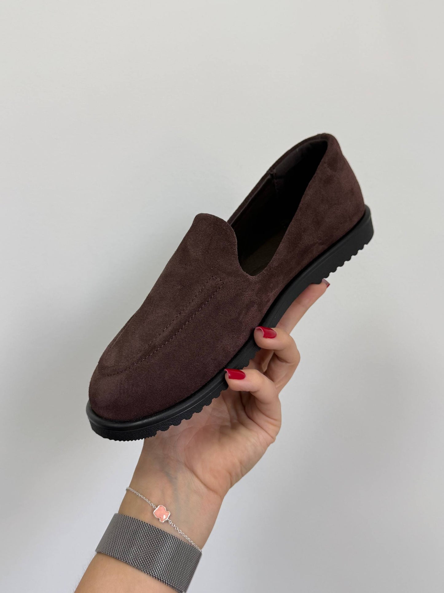 Анатомічні лофери barefoot ™️ NikArt, шоколад