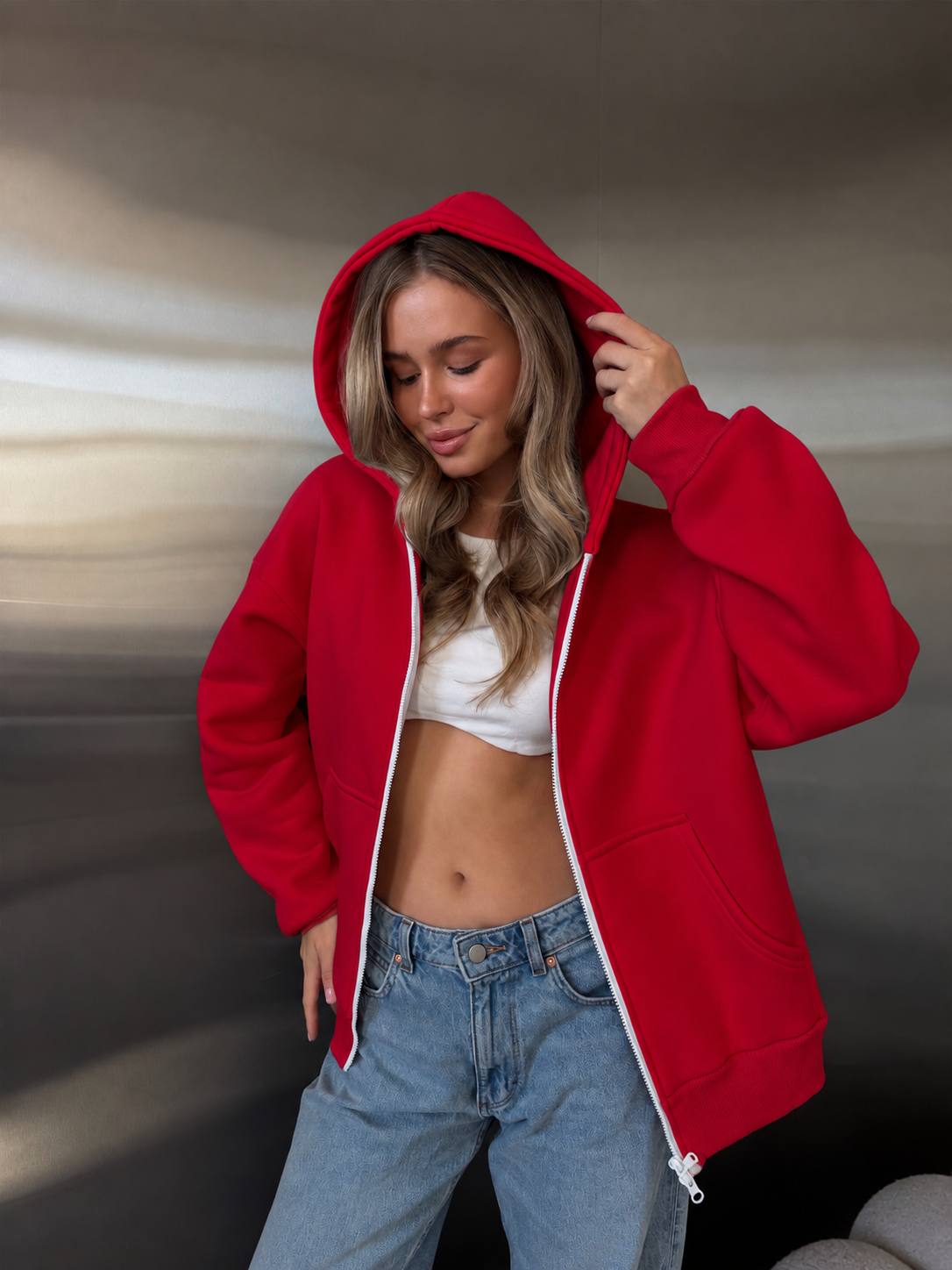 Zip-up hoodie