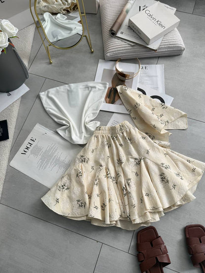 3-piece set (bandeau top, skirt, and headscarf)