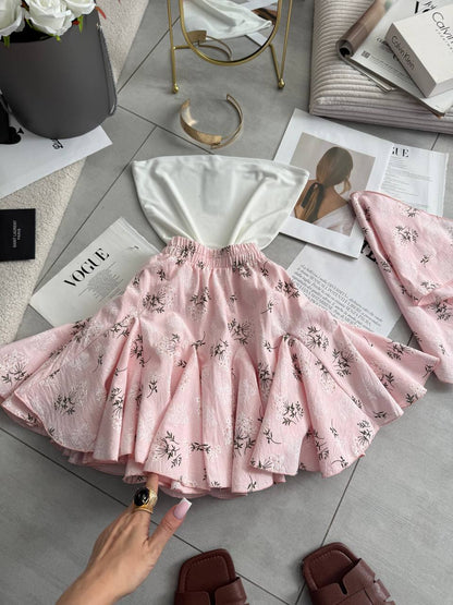 3-piece set (bandeau top, skirt, and headscarf)