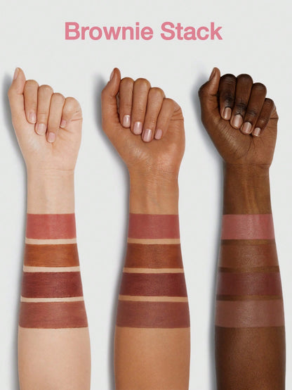 Sheglam MEGA LIP STACKS 4-in-1 Lipstick - BROWN - BROWNIE STACK