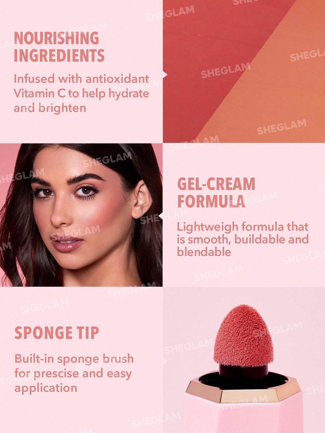 Рідкі рум'яна COLOR BLOOM LIQUID BLUSH MATTE FINISH-SWIPE RIGHT | SHEGLAM