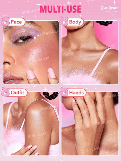 Хайлайтер X CARE BEARS CATCH SOME FUN HIGHLIGHTING PUFF-SPARKLE 4EVER | SHEGLAM