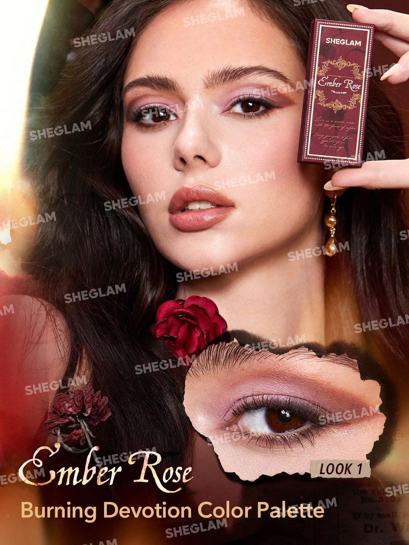 Zestaw limitowanej edycji kosmetyków SHEGLAM Ember Rose collection