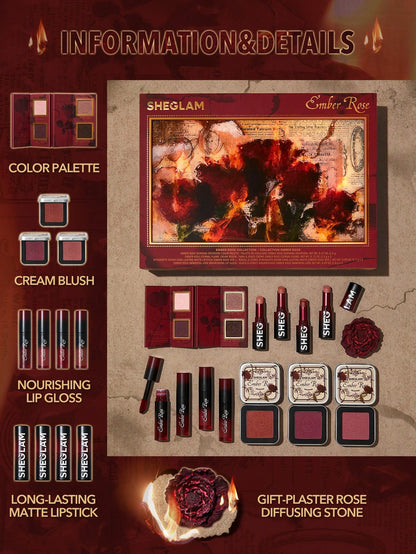 Zestaw limitowanej edycji kosmetyków SHEGLAM Ember Rose collection