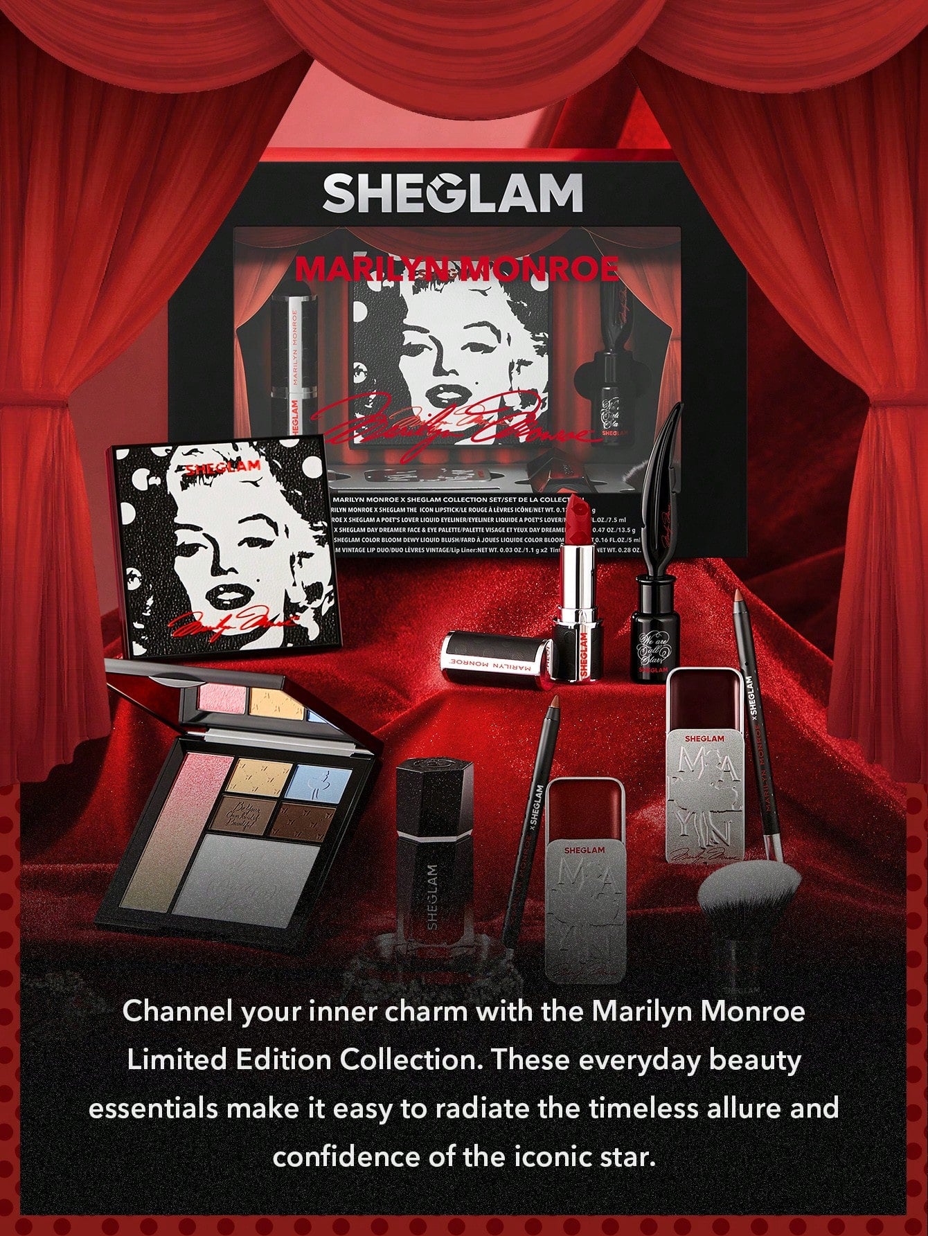 MARILYN MONROE X SHEGLAM COLLECTION SET