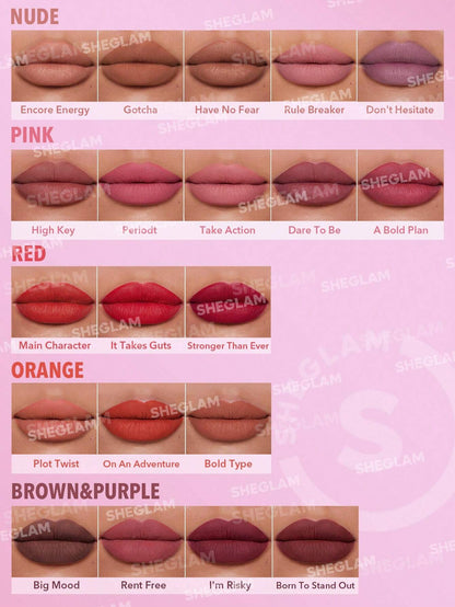 Sheglam Dynamatte Boom Long-Lasting Matte Lipstick - Have No Fear