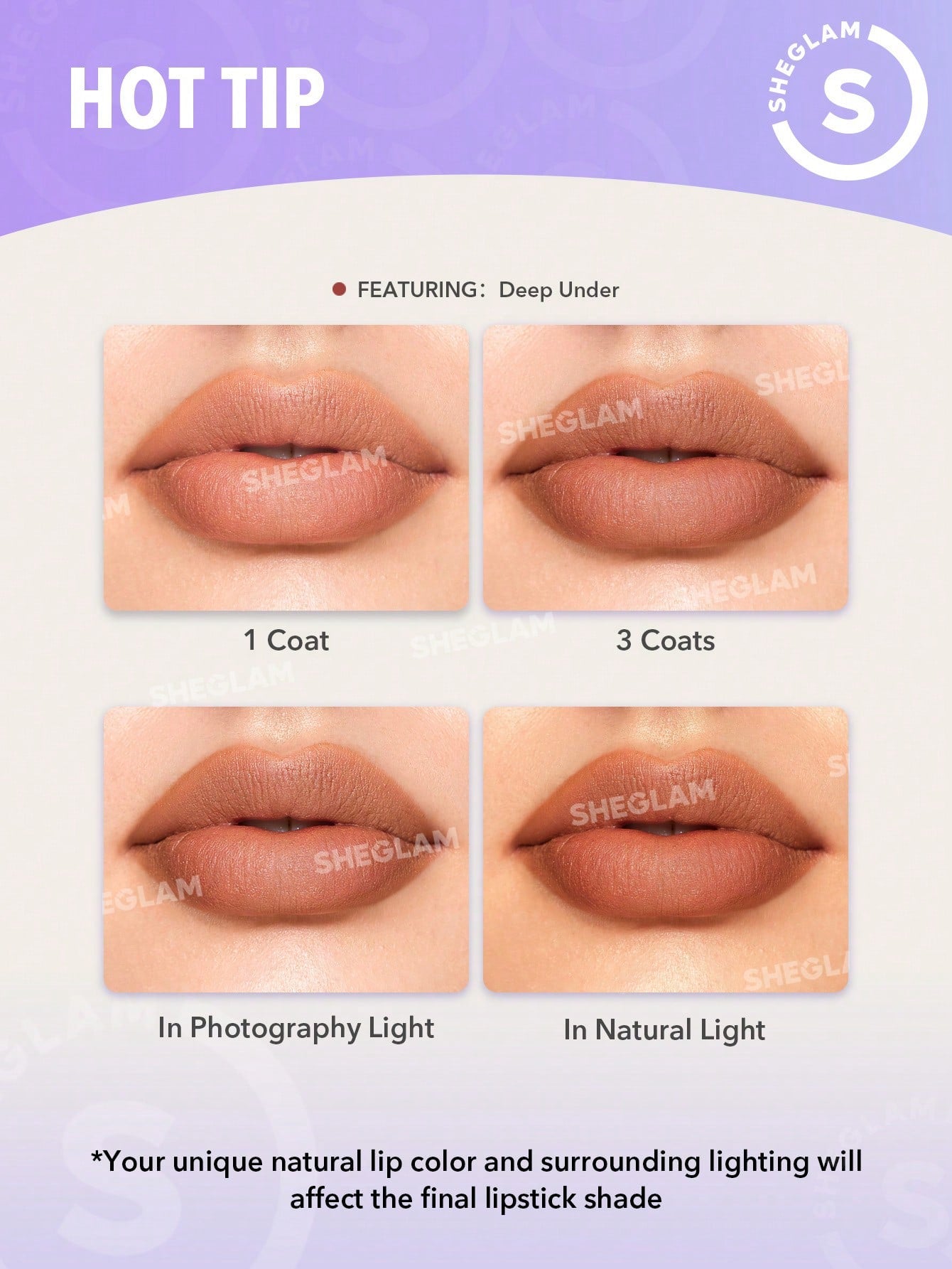 Помада STARLIGHT VELVET LIPSTICK - DEEP UNDER | SHEGLAM
