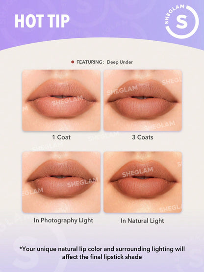 Помада STARLIGHT VELVET LIPSTICK - DEEP UNDER | SHEGLAM