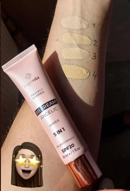 Тональний BB крем ANGELIC 5В1 SPF20 604BG, 30 мл (004 Amber)