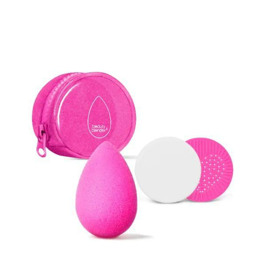 Zestaw 4w1 (gąbka, mydło, podkładka, torebka) Beautyblender Besties Glitter Starter Set