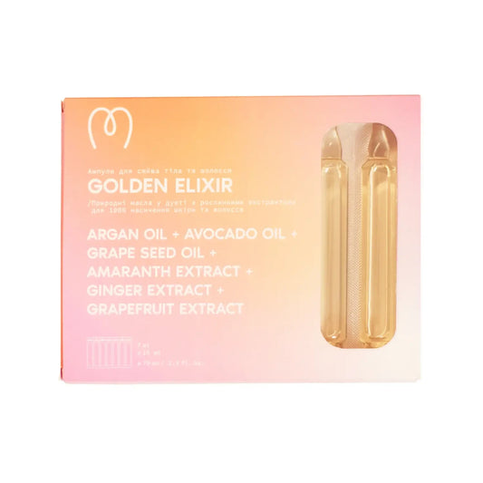 Ампули для сяйва тіла та волосся Golden Elixir Mary Babe 70 мл