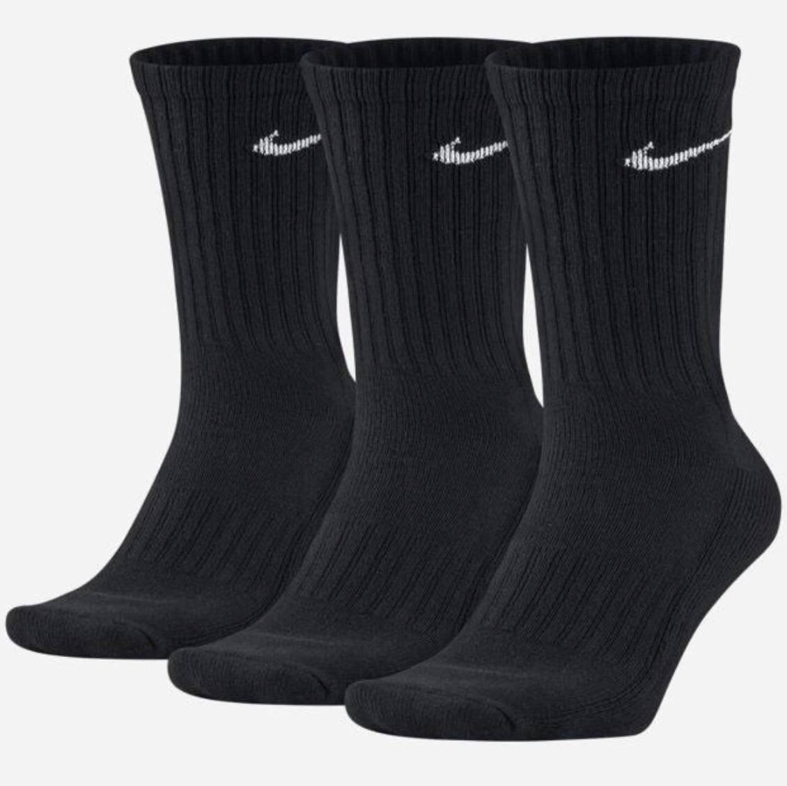 Skarpetki Nike wysokie jednokolorowe czarne sportowe 41-44