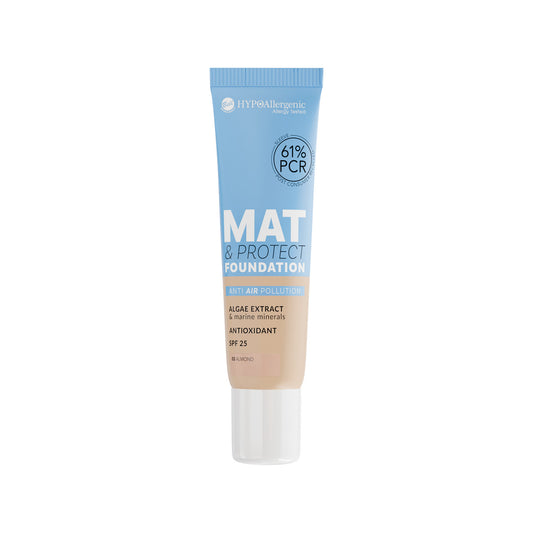 Тональний крем матовий Mat & Protect Foundation SPF 25 HypoAllergenic Bell 03 - Almond (мигдаль)