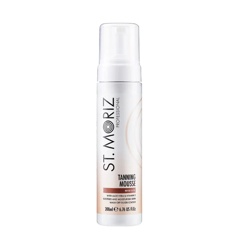 Samoopalacz w piance St. Moriz Tanning Mousse Medium z aloesem i witaminą E, 200 ml