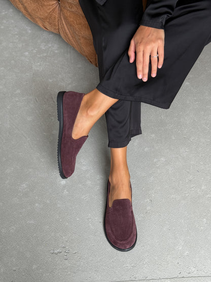 Анатомічні лофери barefoot  ™️ NikArt, бордовий