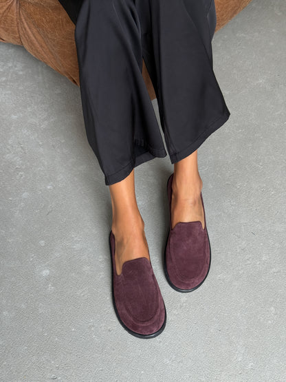 Анатомічні лофери barefoot  ™️ NikArt, бордовий