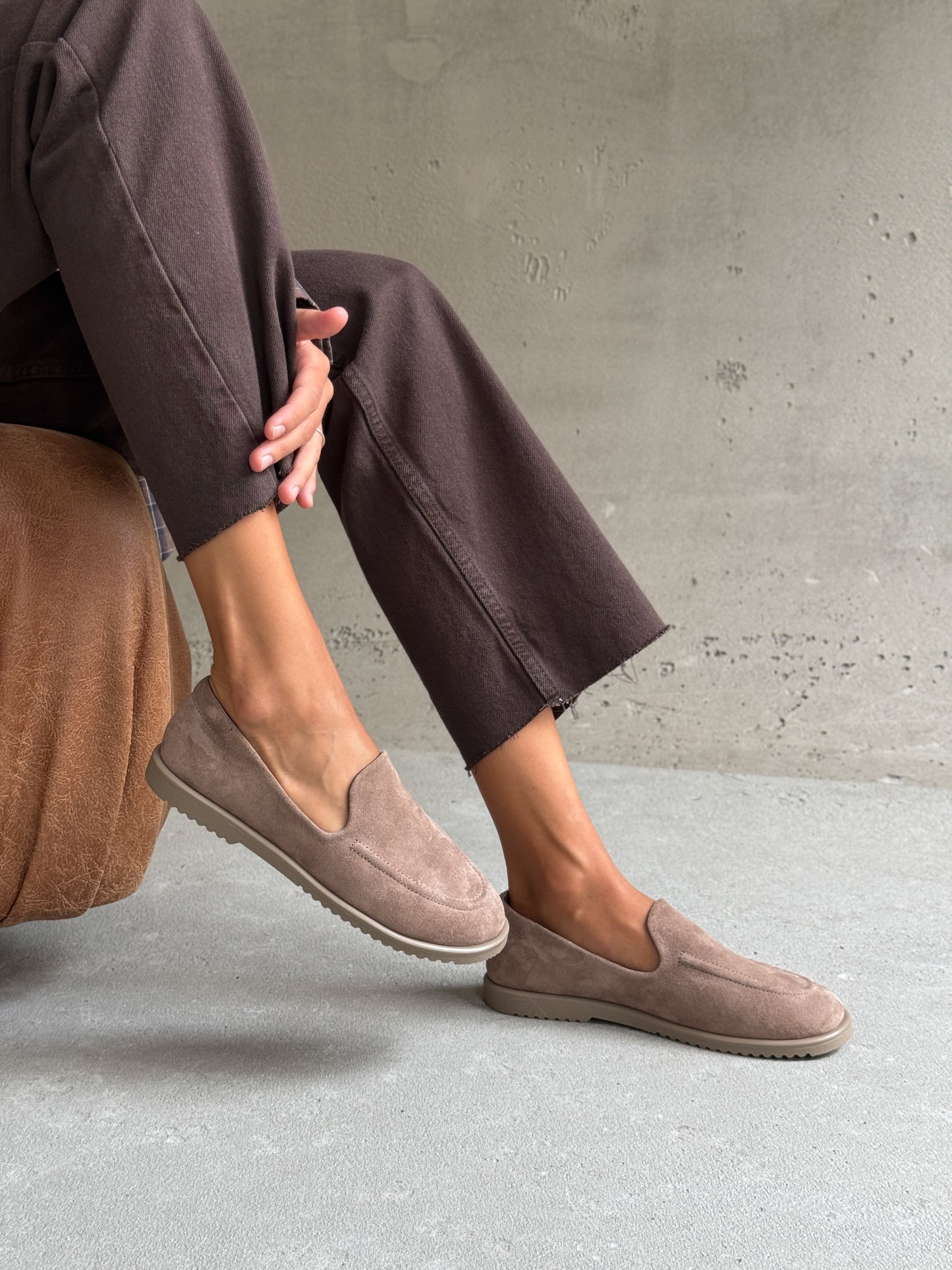 Анатомічні лофери barefoot  ™️ NikArt, бежевий