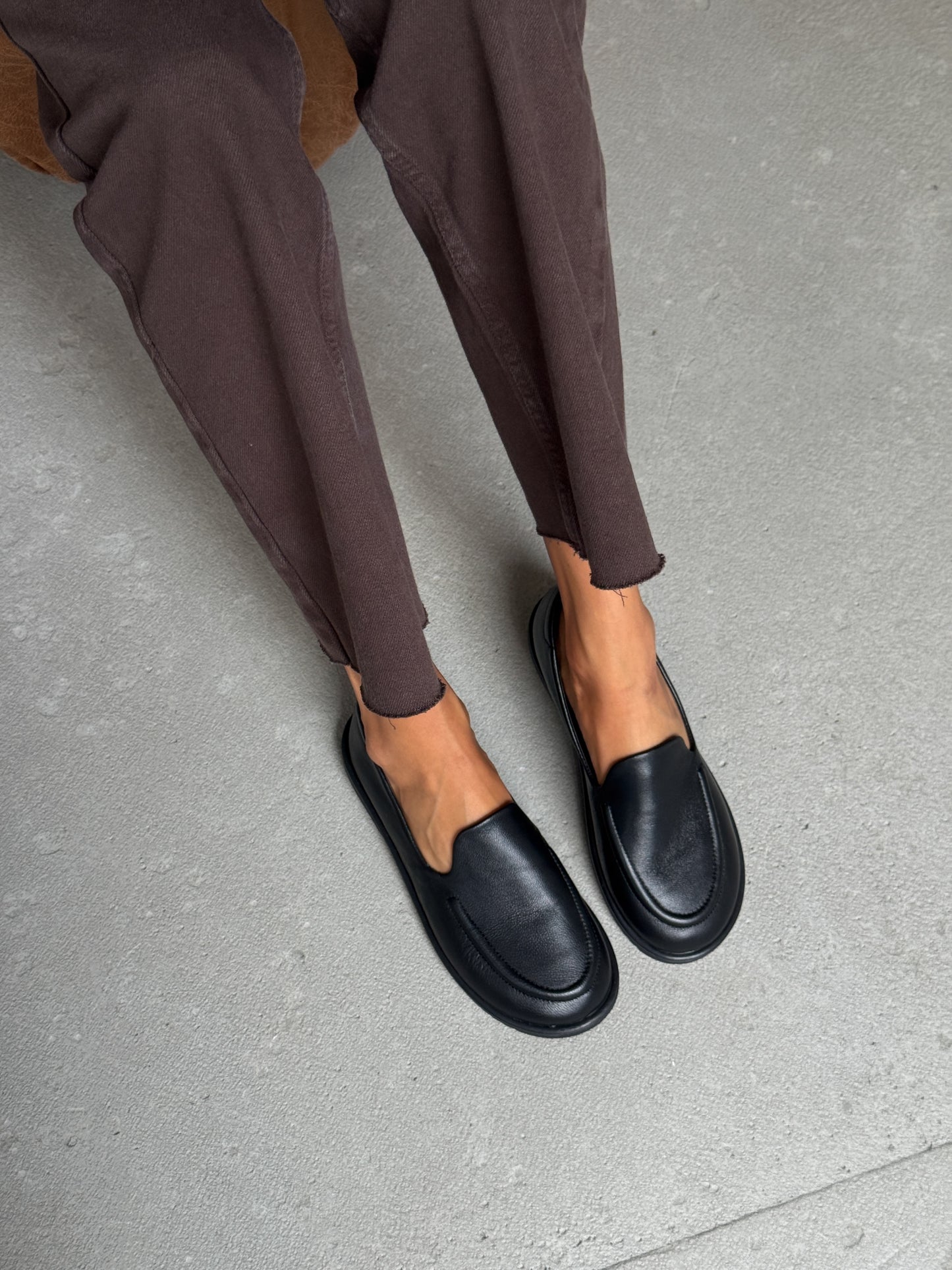 Анатомічні лофери barefoot  ™️ NikArt, чорний