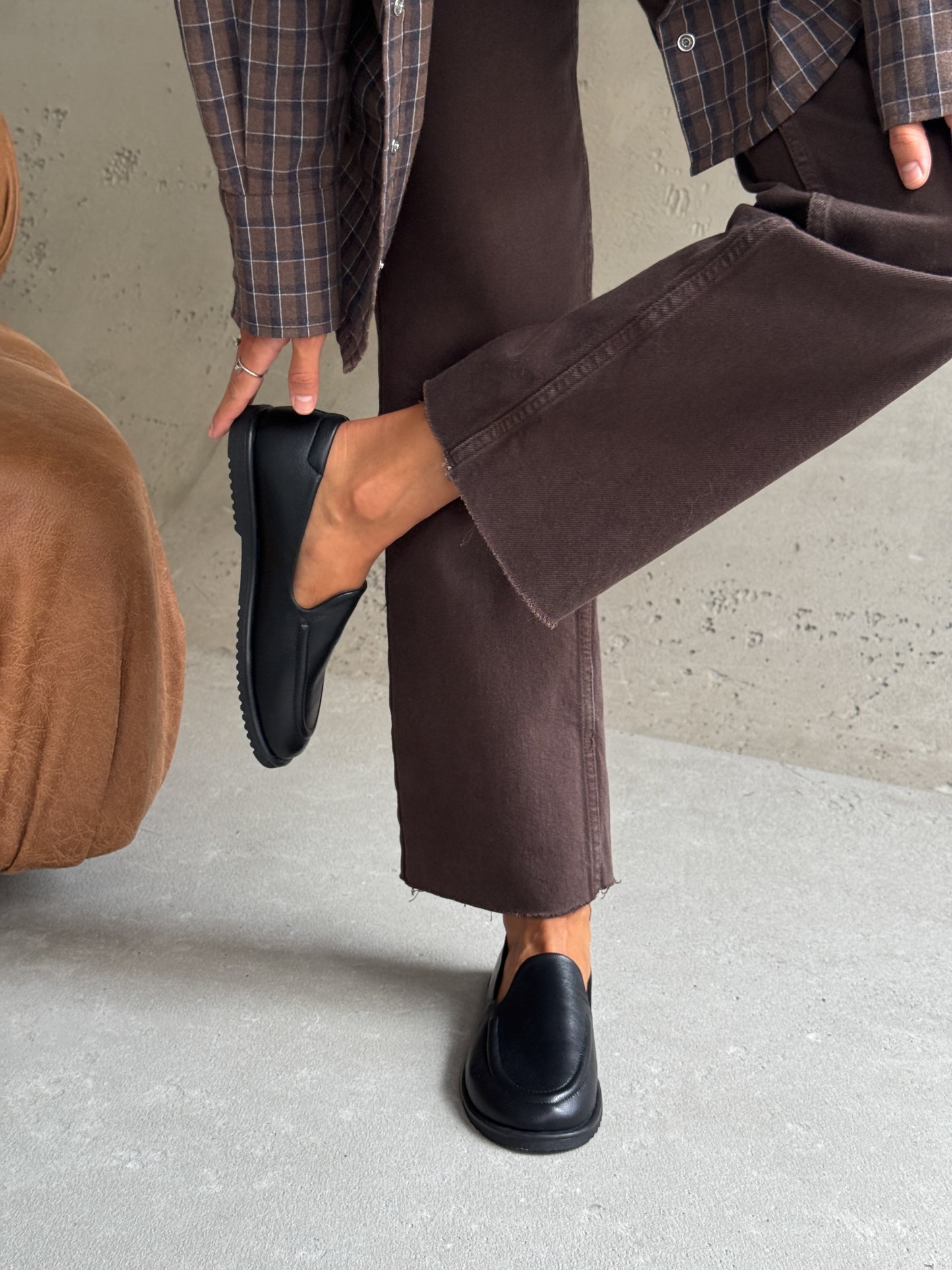 Анатомічні лофери barefoot  ™️ NikArt, чорний