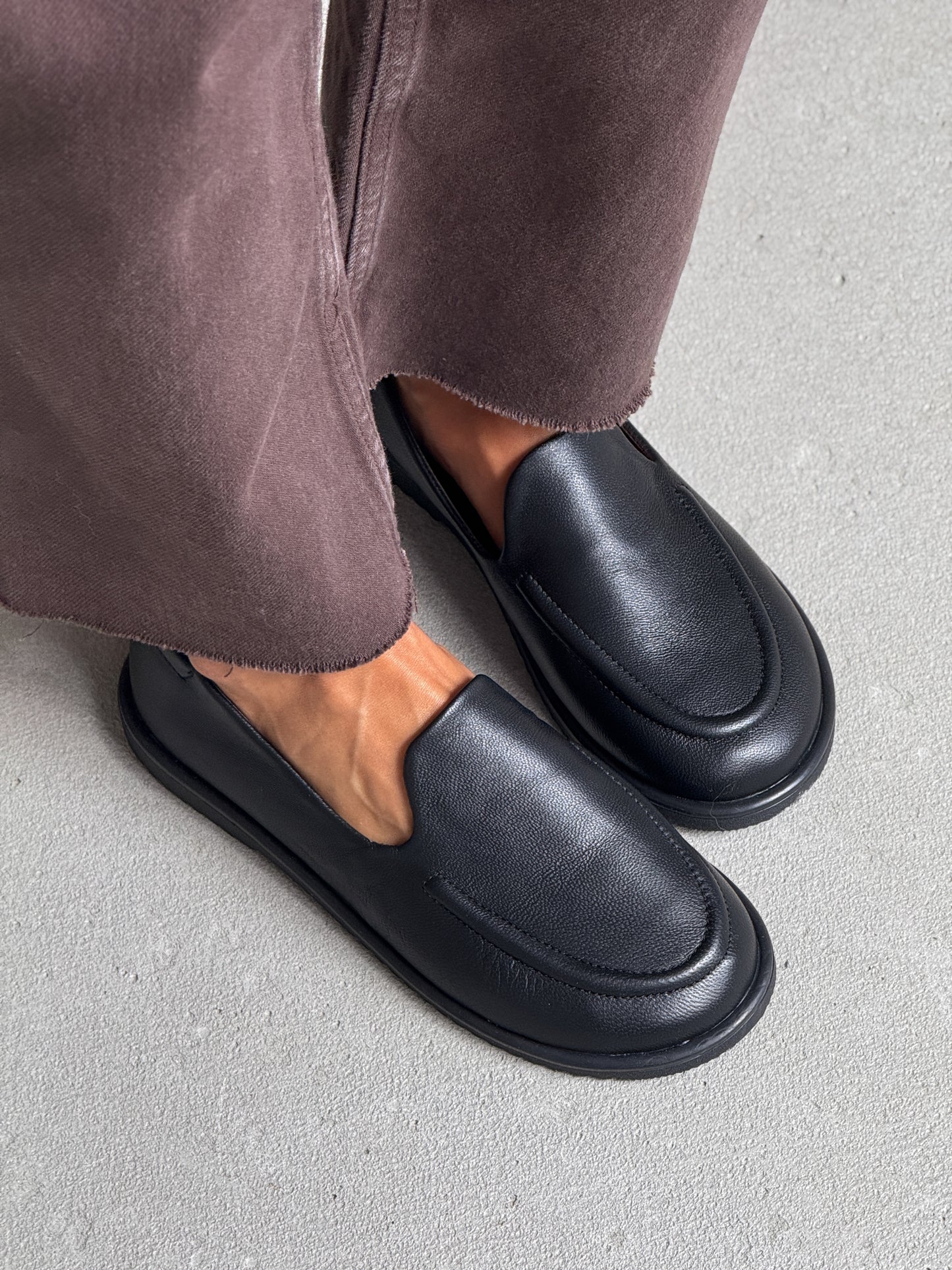 Анатомічні лофери barefoot  ™️ NikArt, чорний