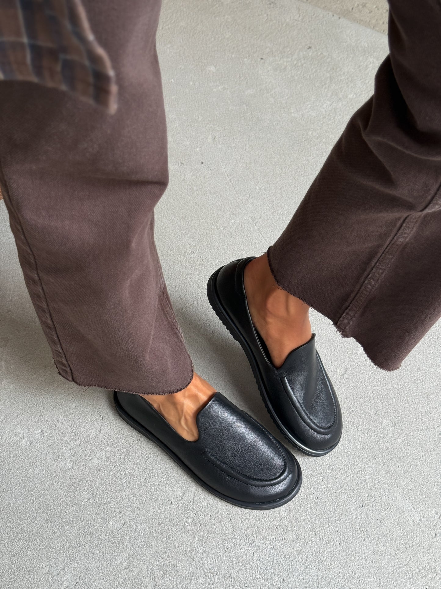 Анатомічні лофери barefoot  ™️ NikArt, чорний