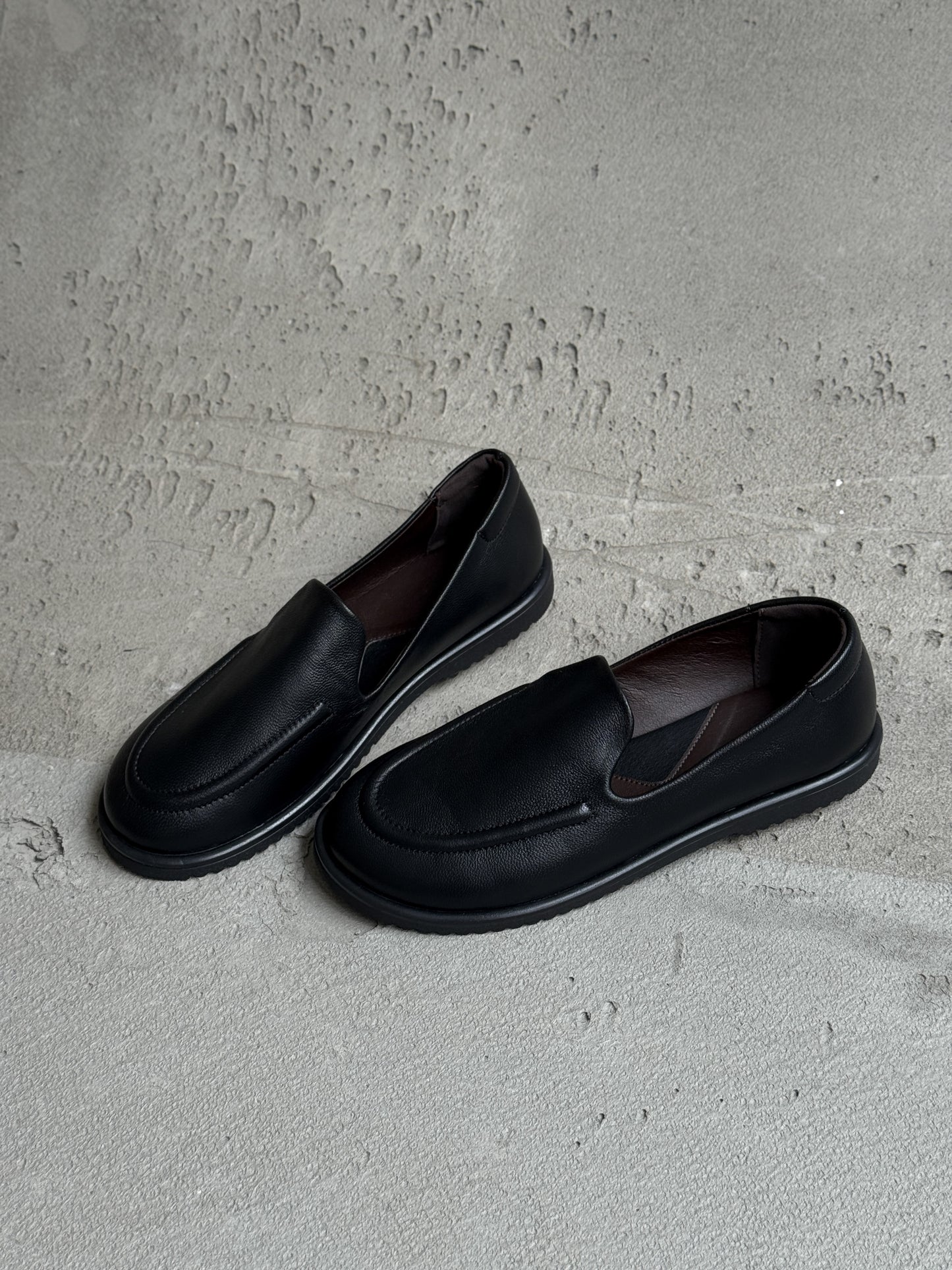 Анатомічні лофери barefoot  ™️ NikArt, чорний