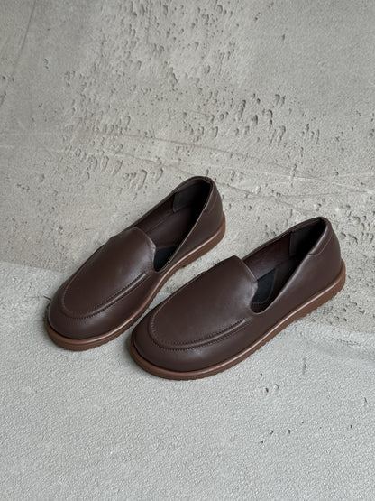 Анатомічні лофери barefoot  ™️ NikArt, шоколад