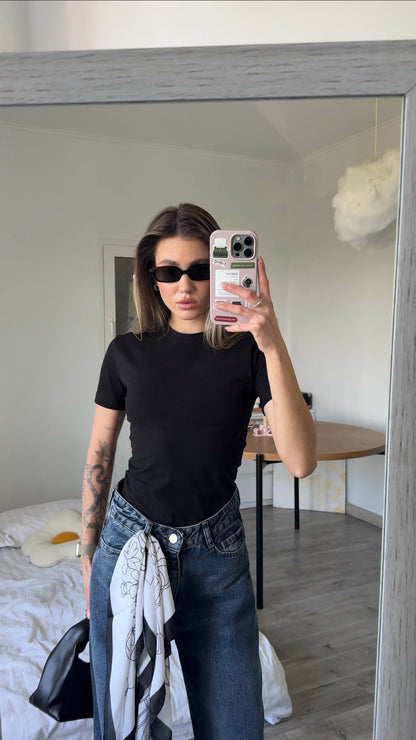 Fitted T-shirt skim
