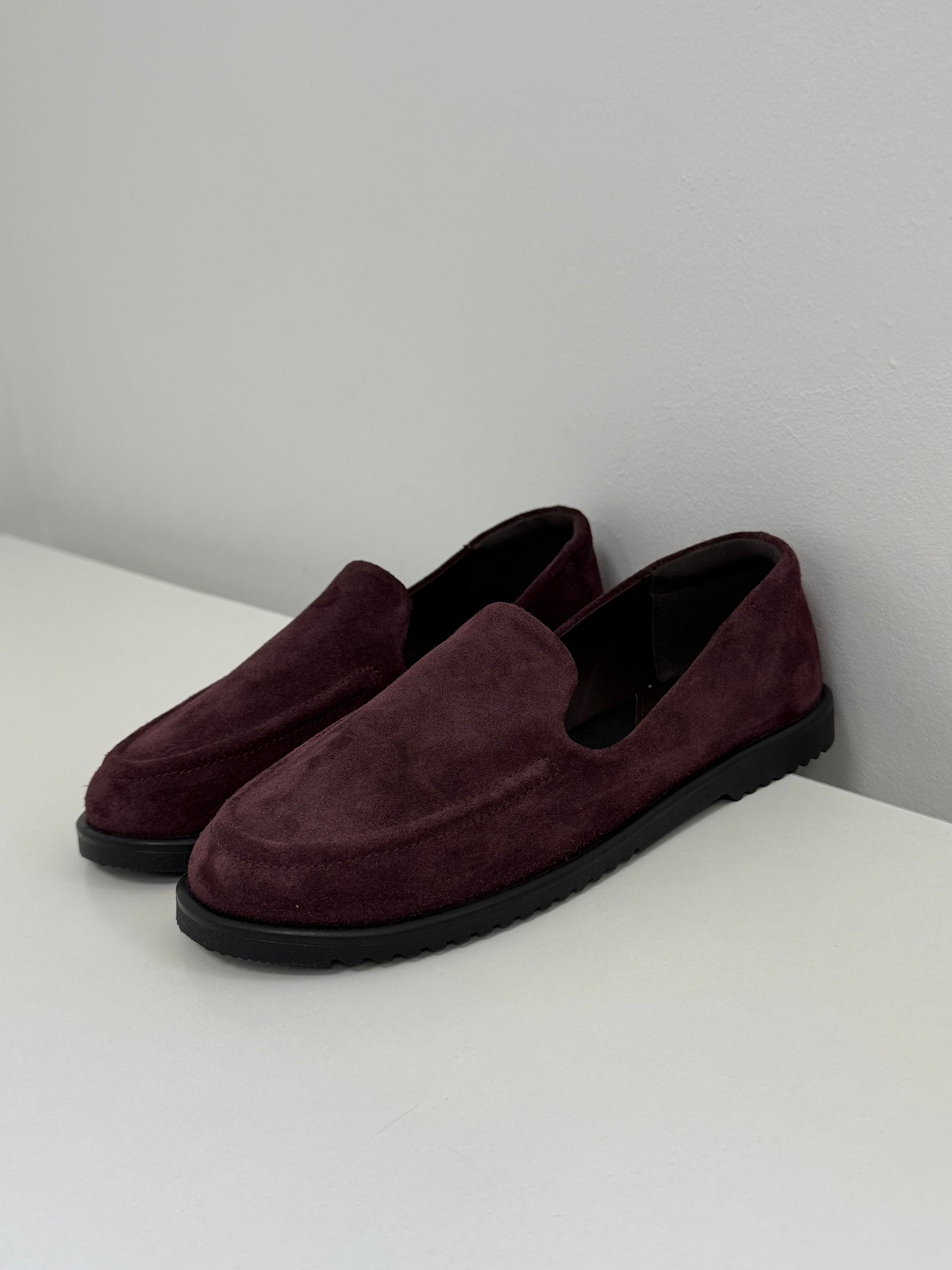 Анатомічні лофери barefoot  ™️ NikArt, бордовий
