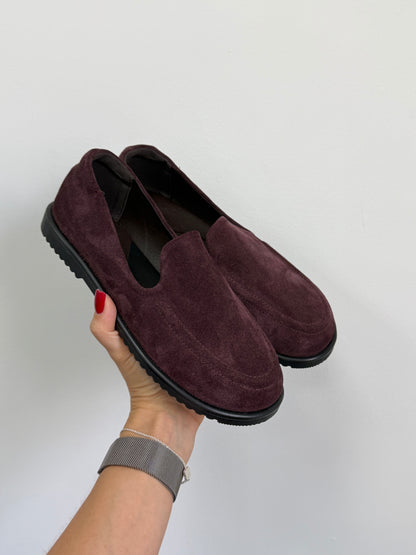 Анатомічні лофери barefoot  ™️ NikArt, бордовий