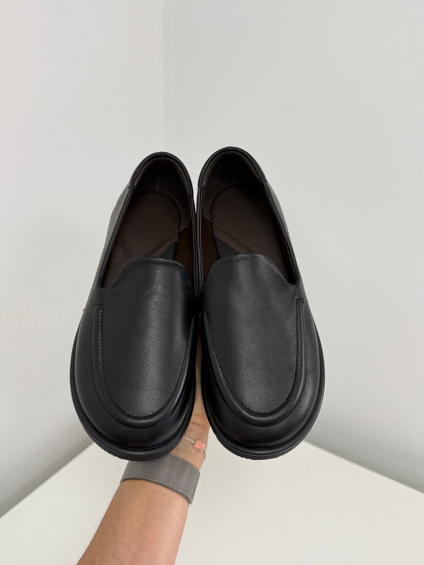 Анатомічні лофери barefoot  ™️ NikArt, чорний