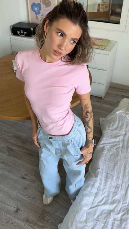 Fitted T-shirt skim