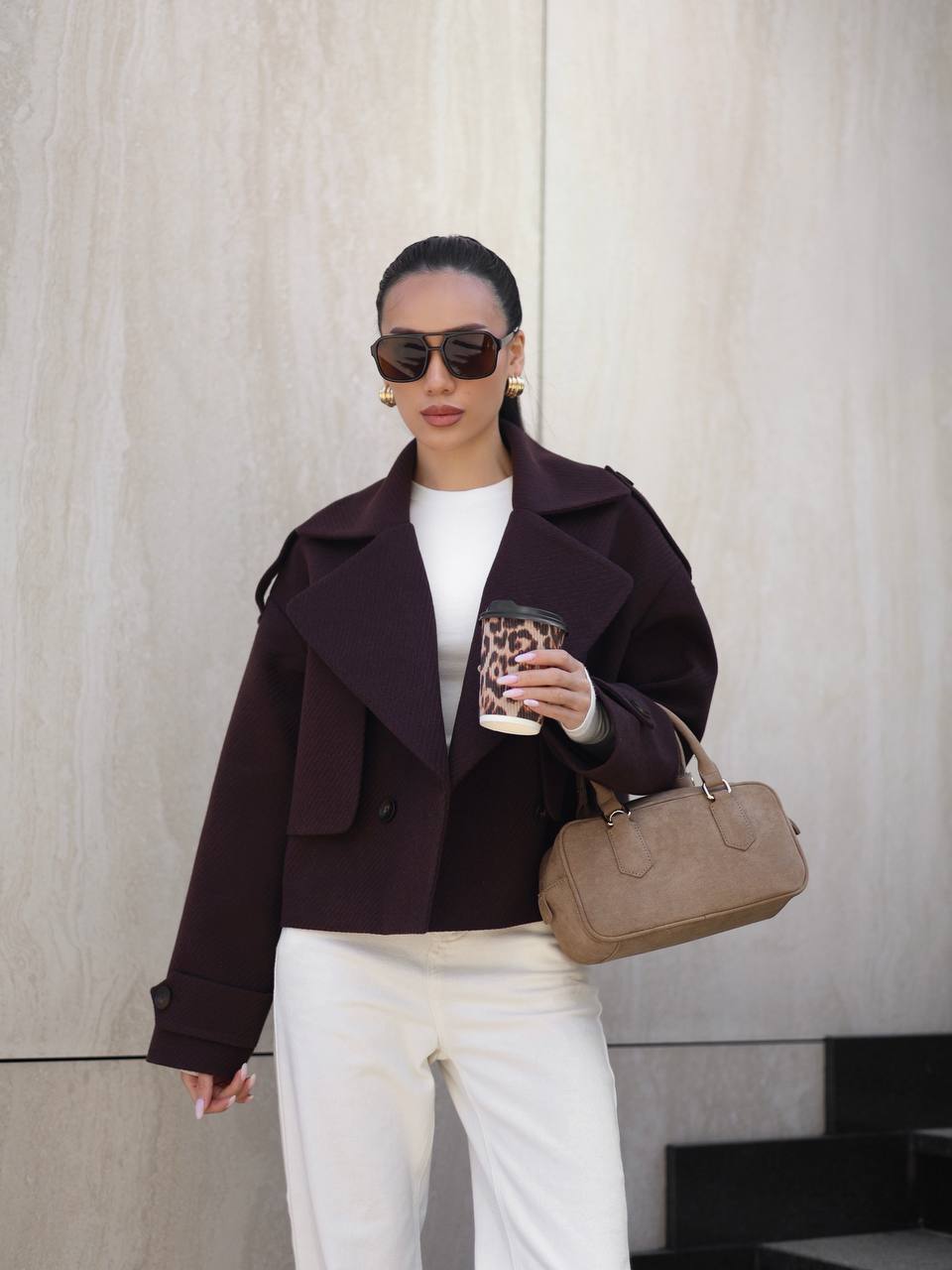 Стильний жакет OVERSIZE з кашеміру