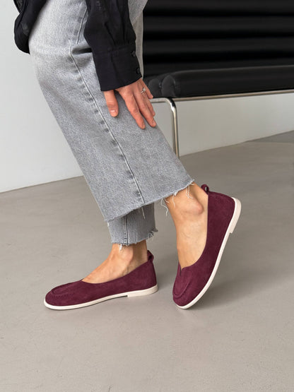 Неймовірно м'які балетки barefoot, бордовий