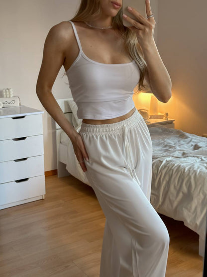 Silk trousers