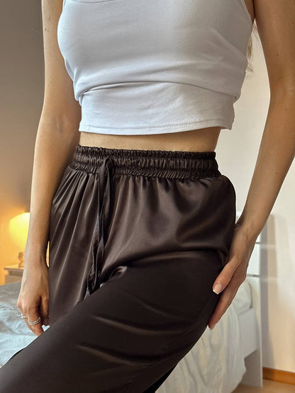 Silk trousers