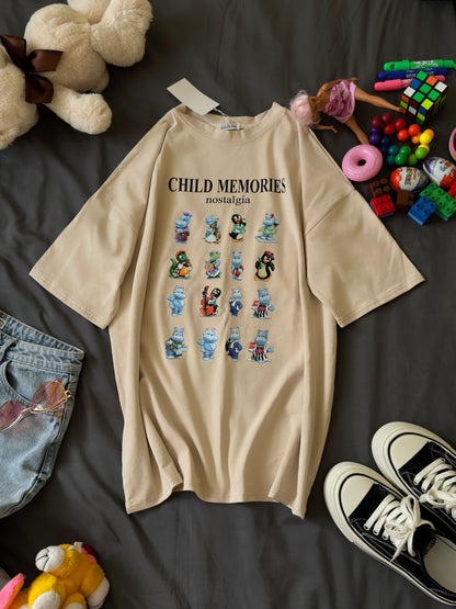 T-shirt with iconic Kinder figurines