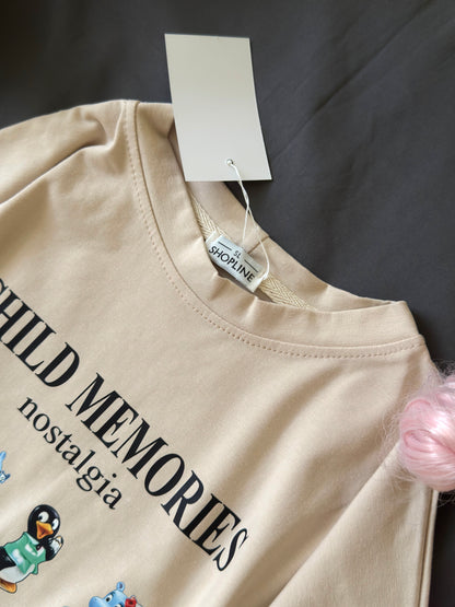 T-shirt with iconic Kinder figurines