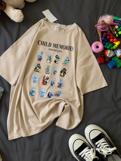 T-shirt with iconic Kinder figurines