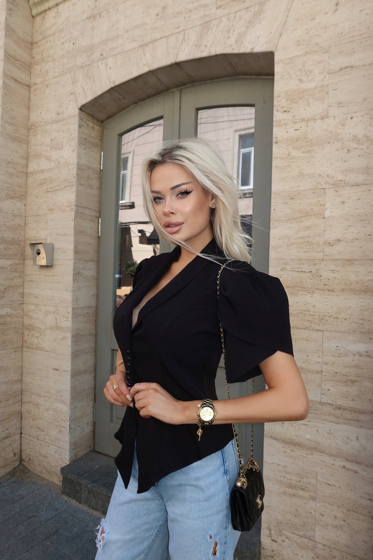 Силуетний піджак з підплечиками