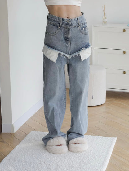 Inside-out jeans