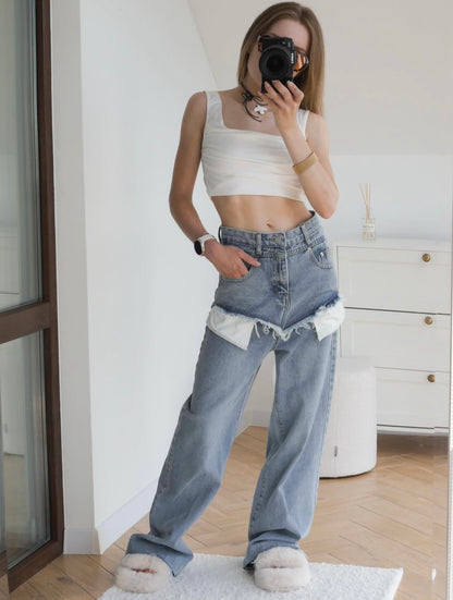 Inside-out jeans