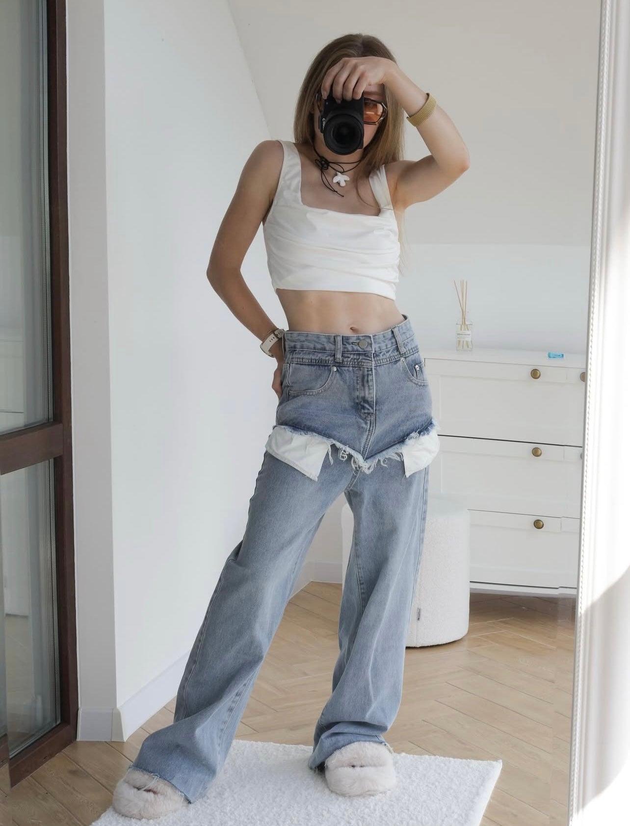 Inside-out jeans