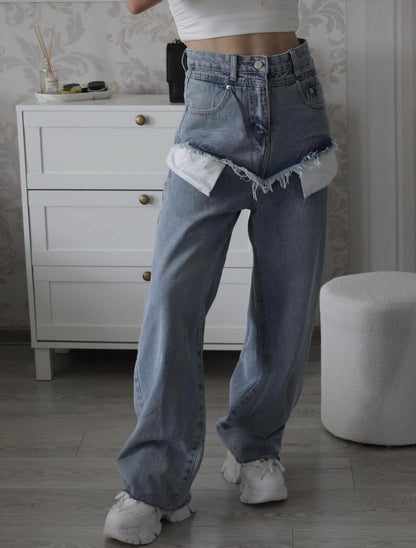 Inside-out jeans